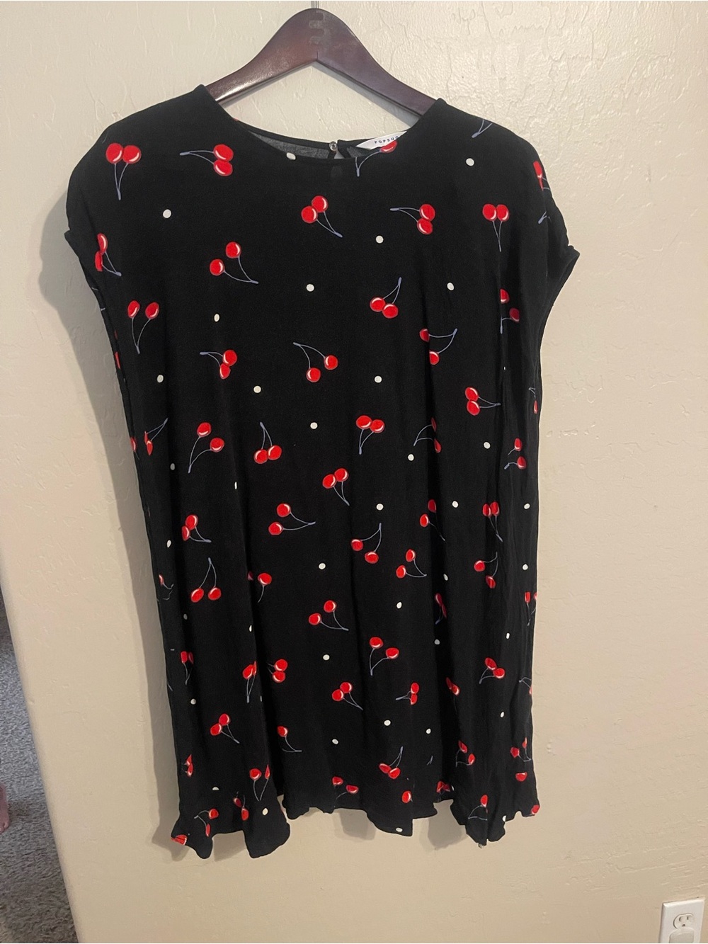 Black Cherry Print Women’s Dress